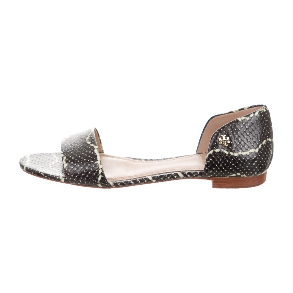 Tory Burch snakeskin slide sandals